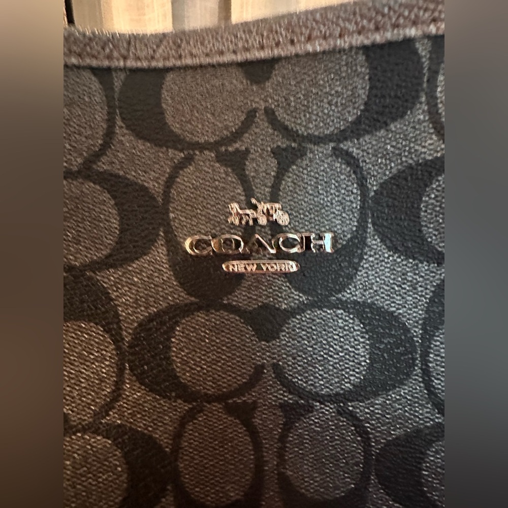 Coach Reversible Black Signature Tote - Picture 7 of 17